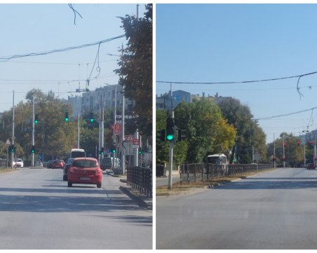 Шофьор: Недомислица със светофарите в Кючука прави трафика още по-тежък