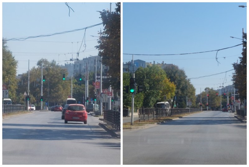 Шофьор: Недомислица със светофарите в Кючука прави трафика още по-тежък