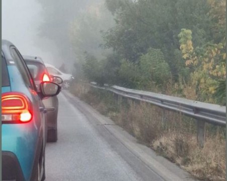 Катастрофа на Околовръстното на Пловдив, образува се зверско задръстване