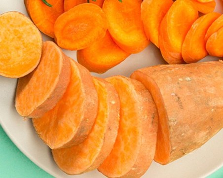 Перфектна гарнитура! Пюре от сладък картоф и пащърнак