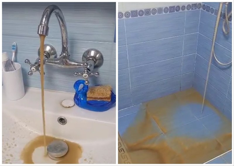 Кафява вода тече цял ден от чешмите в пловдивско село