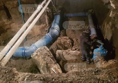 Две ВиК аварии са станали днес в Пловдив Без вода