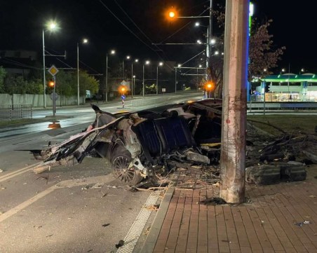 Шофьорът на размазалия се мерцедес в Пловдив - 20-годишен с 1,8 промила алкохол