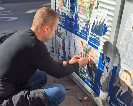 За пример! Новият кмет на „Тракия” сам махна предизборните плакати