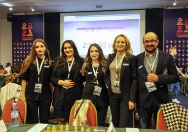 Българския женски отбор по шахмат спечели с 3 1 партиите  си от