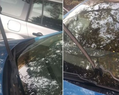 Шофьор от Кючук Париж откри паркиралата си кола със счупени чистачки