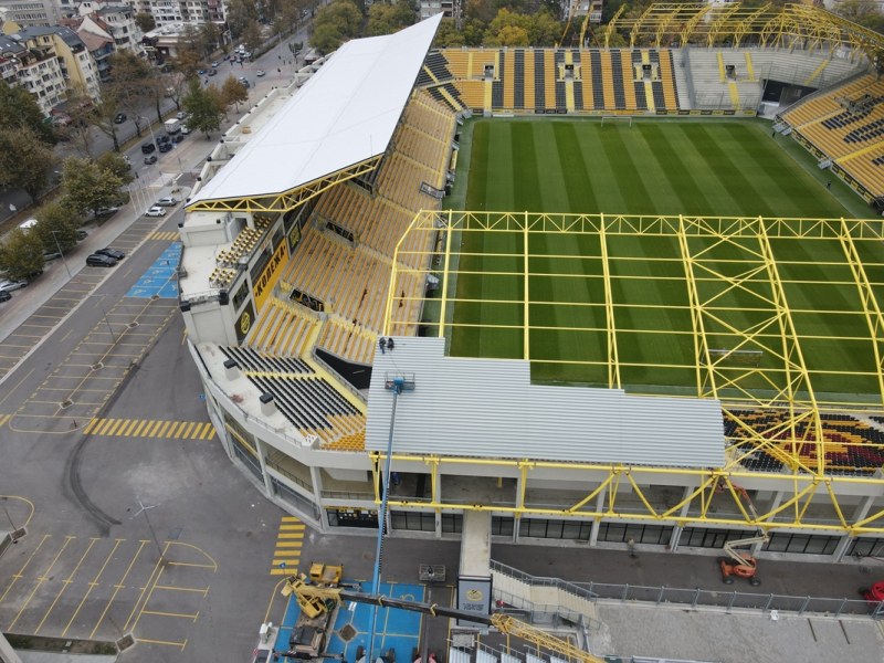От фирмата строител на стадион Христо Ботев ПИМК публикуваха снимки