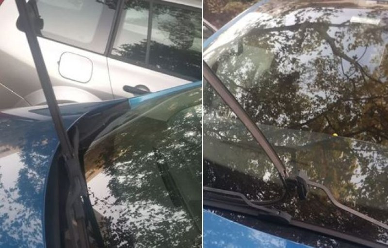 Шофьор от Кючук Париж откри паркиралата си кола със счупени чистачки