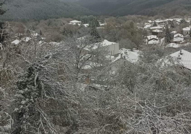 Сняг падна тази нощ по високопланинските села на община Родопи