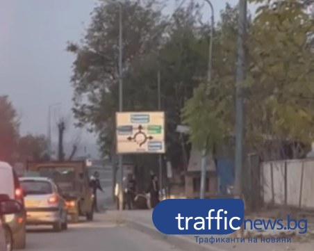 Бой на Рогошко шосе! Няколко човека удрят паднал на земята мъж