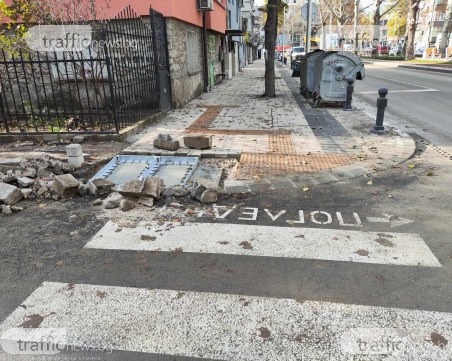 Новият бул. „Хаджи Димитър” - катастрофи, разбити тротоари и неработещи светофари