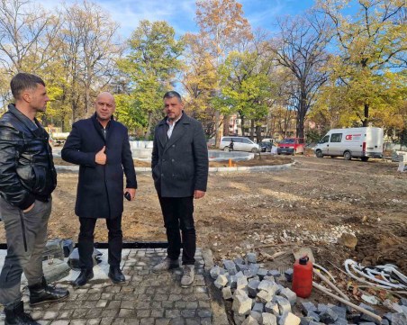 Костадин Димитров и Георги Стаменов инспектираха дейностите в Дондуковата градина