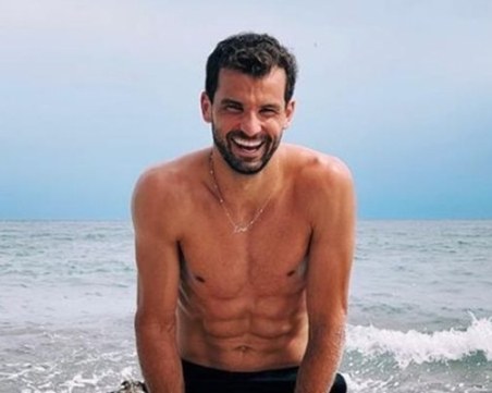 Григор Димитров тренира дори и във времето си за почивка