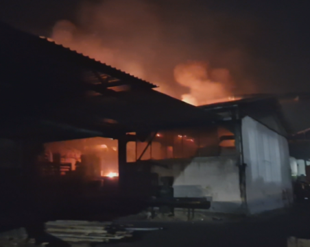Пожар избухна във фабрика за пелети в Казанлъшко
