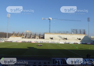 Сериозна напредва строежът на трибуна  Спортклуб на стадион Локомотив Това е