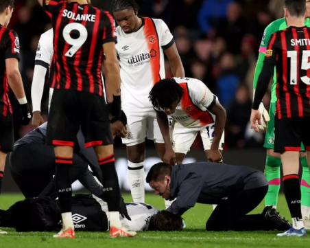 Капитанът на Лутън Таун получил сърдечен арест, в стабилно състояние е