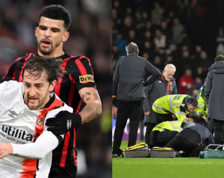 Прекратиха мач от Висшата лига, след като капитанът на Лутън Таун колабира на терена