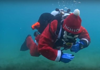 Водолази от клуб Акватек проведоха необичайна подводна екоакция за почистването на Охридското езеро съобщават