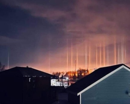 Рядко явление при ниски температури накара хората да ахнат