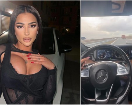 Абсурд: Мис Силикон 2022 шофира с бясна скорост по магистралата, закова 258 км./ч.