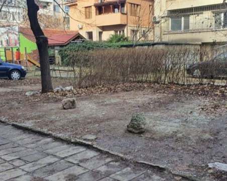 Пловдивска еволюция: Камъни заместиха обичайните туби