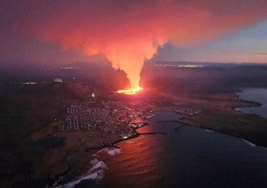 Вулкан изригна северно от югозападния исландски град Гриндавик рано в