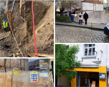 В града на новите Медичи: Строеж на сграда срути тротоар на улица в Капана