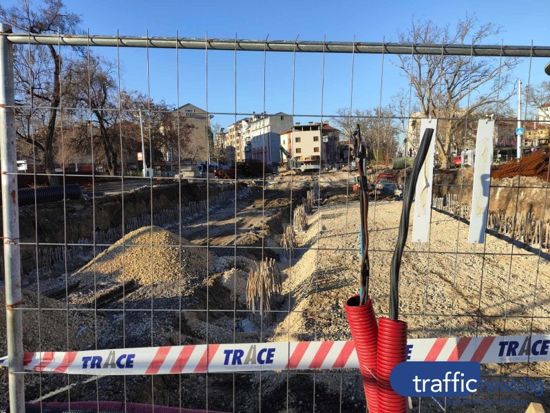 Затварят редица улици заради пробива на гарата в Пловдив, кръговото ще се отвори през лятото