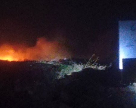 Пожар задими две села в Пловдивско, РИОСВ проверява въздуха