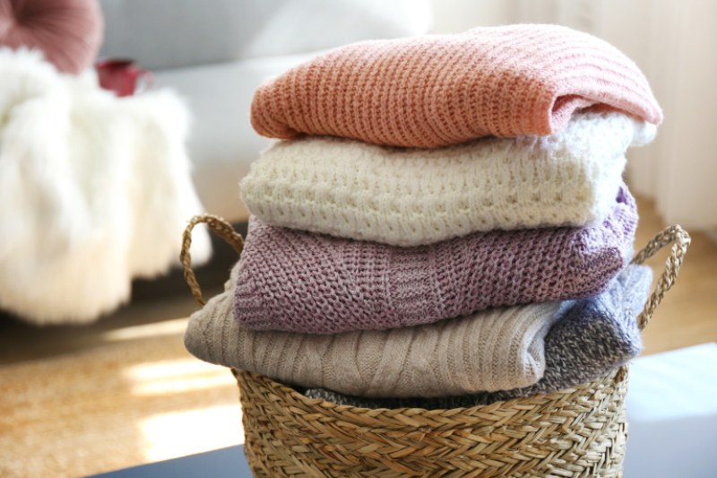 Как да върнем формата на свит при пране вълнен пуловер?