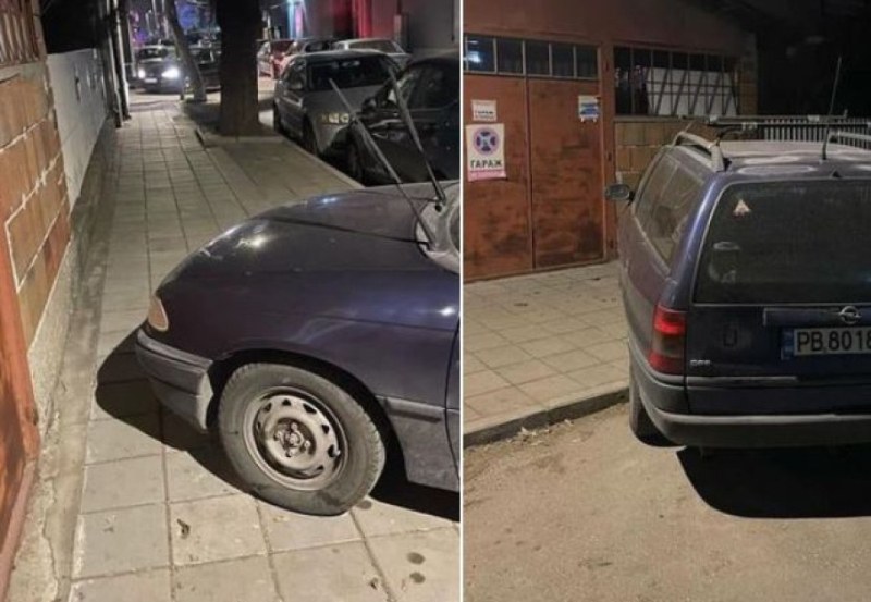 2 в 1: Шофьор спря върху тротоар и пред гараж в Пловдив
