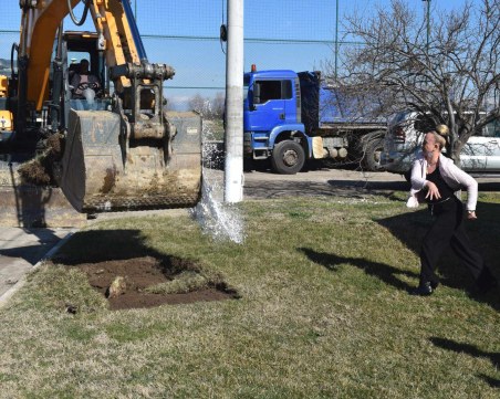 Първа копка и инспекция по проект в Скутаре направи кметът Димитър Иванов
