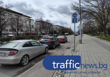 Шофьори си направиха безплатен паркинг на пловдивски булевард Става въпрос