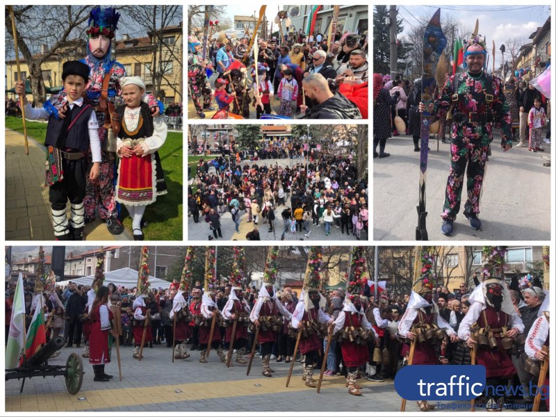Мащабно кукерско шествие гони злото в Първенец, стотици се събраха от ранни зори