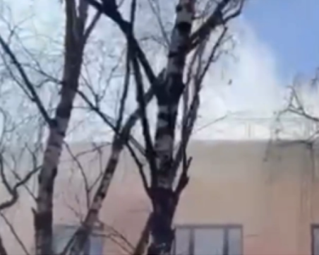 Пожар лумна в Московския държавен университет