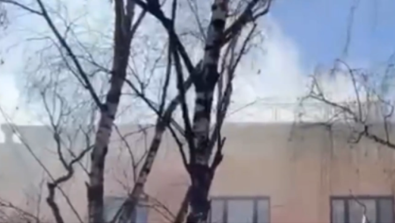 Пожар лумна в Московския държавен университет