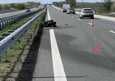 Мотоциклетист пострада тежко при катастрофа край Шумен Инцидентът е възникнал