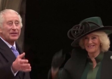Британският крал Чарлз присъства на традиционната Великденска служба в Уиндзор