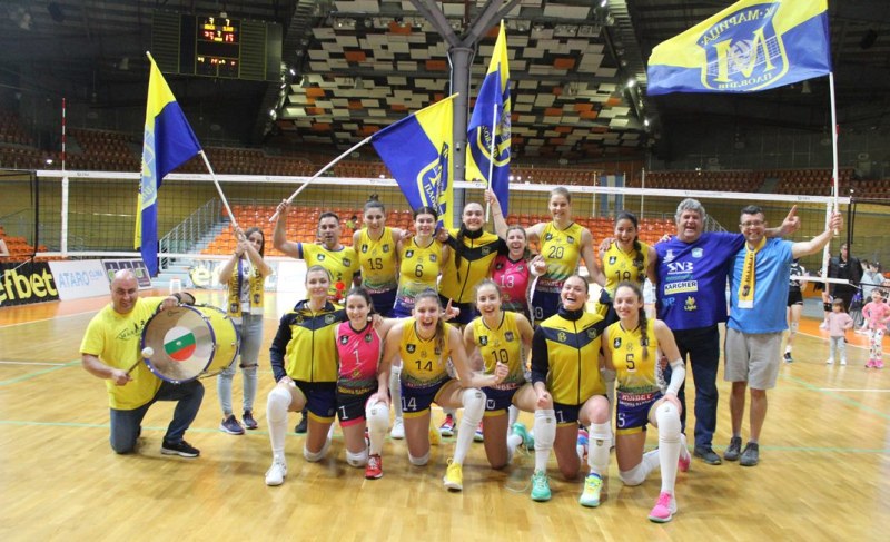 Шампионките от Марица (Пловдив) победиха Славия (София) с 3:0 (25:14,