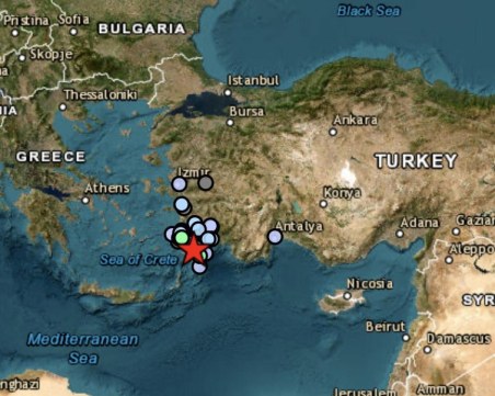 Трус от 4,3 по Рихтер разлюля гръцки острови, усетен е и в Турция