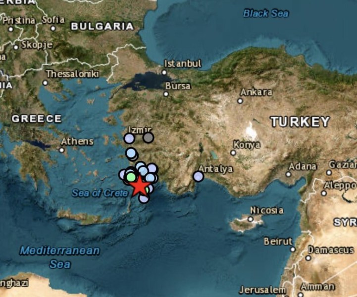 Трус от 4,3 по Рихтер разлюля гръцки острови, усетен е и в Турция