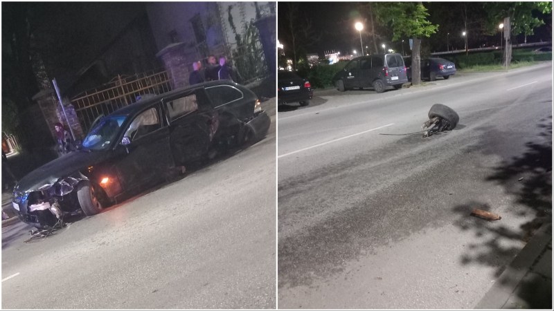 Тежка катастрофа се е случила малко след полунощ в Пловдив.