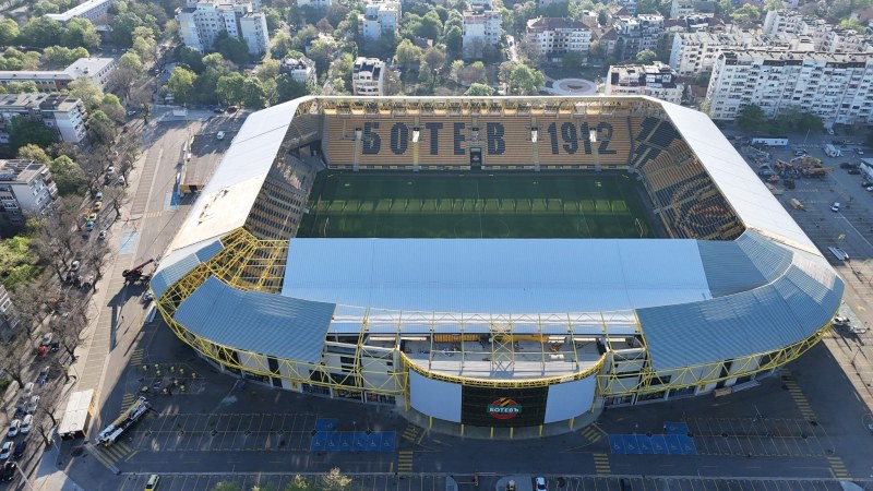 Стадион Христо Ботев е все по-близо до окончателното си завършване. Прочетете