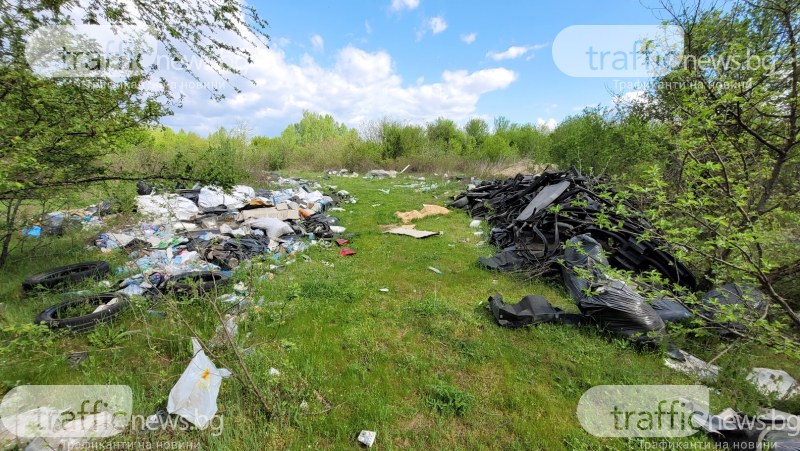 Нерегламентирано сметище се образува в индустриална зона в покрайнините на Пловдив