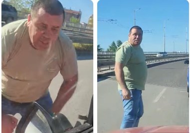 Мъж ругае и вандалства на пътя в Пловдив За това