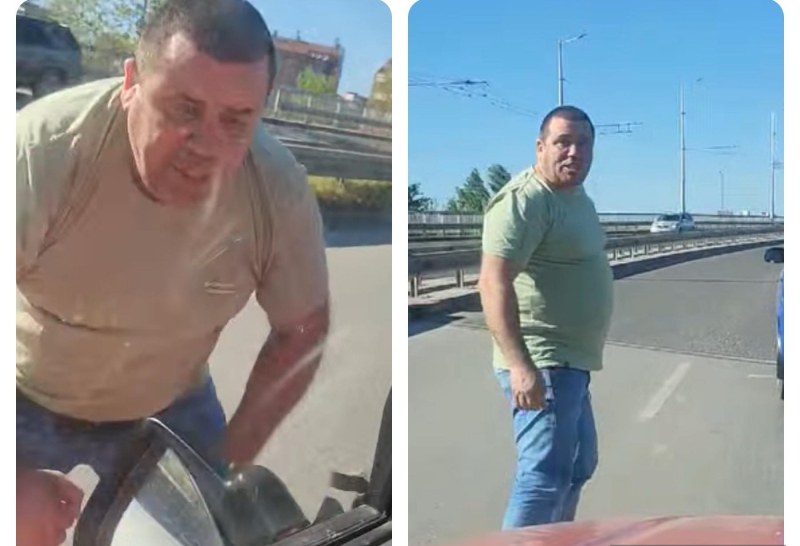 Агресия на пътя в Пловдив! Мъж ругае и посяга на шофьорка, счупи огледалото на колата й