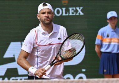 Най добрият български тенисист Григор Димитров загуби на осминафиналите с 1 2