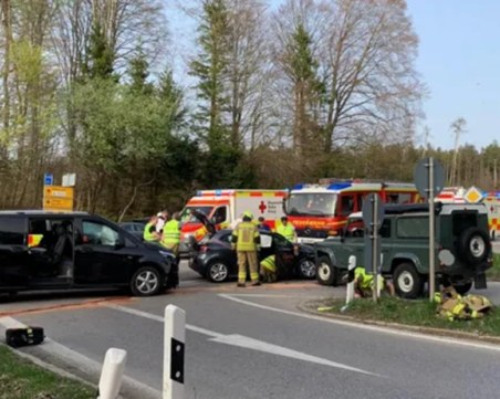 Децата на Хари Кейн пострадаха при катастрофа в Германия