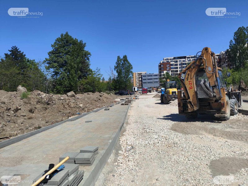 Напредва строителството на новата пътна връзка в Пловдив, скоро се очаква да е готова