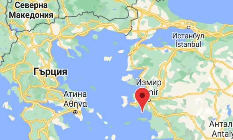 Земетресение с магнитуд 4.5 разлюля Измир